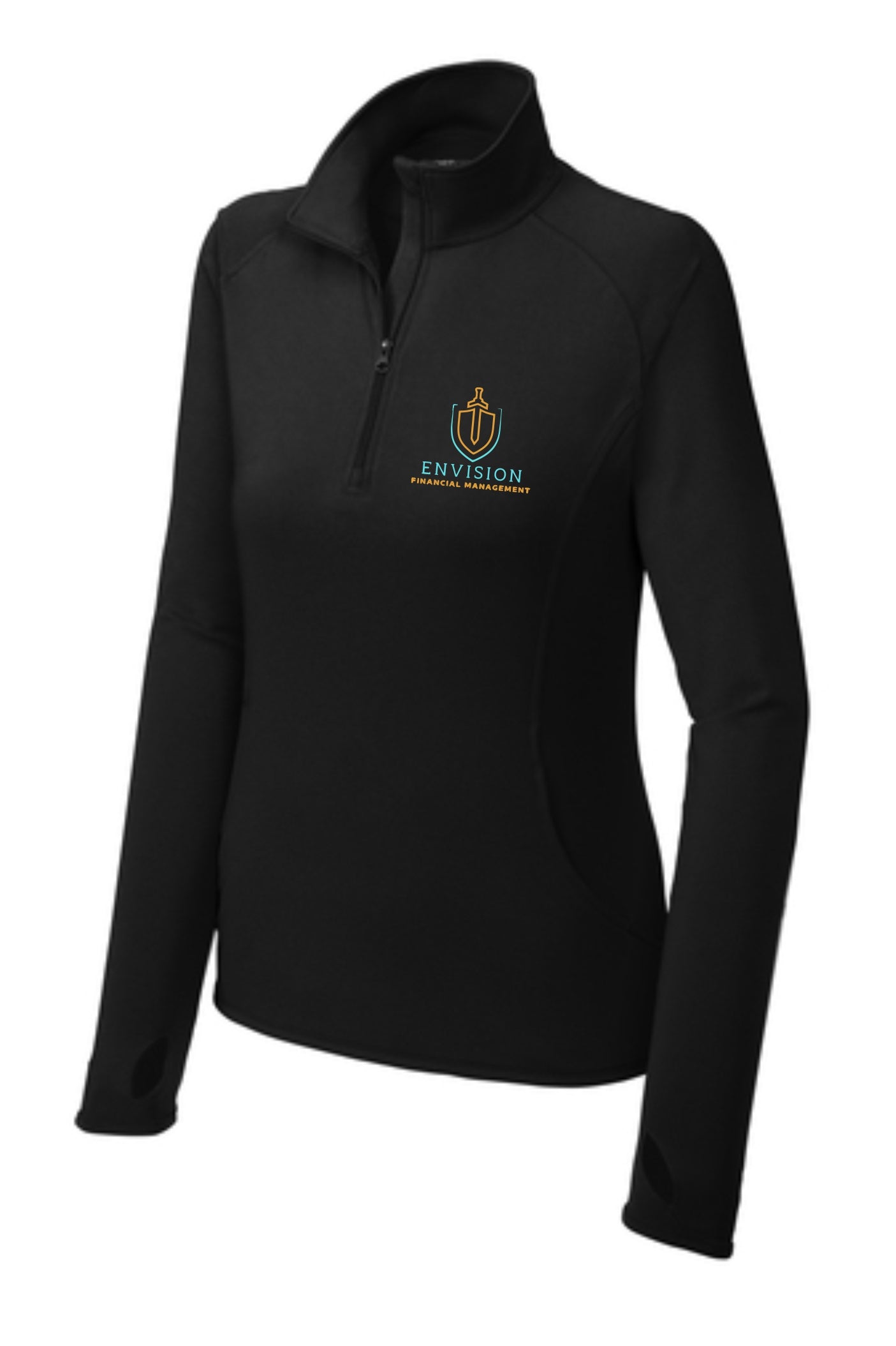 Envision Women's Sport-Wick Stretch 1/2 Zip Embroidered Pullover