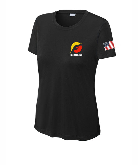 Frontline Ladies Performance Workout Printed Tee