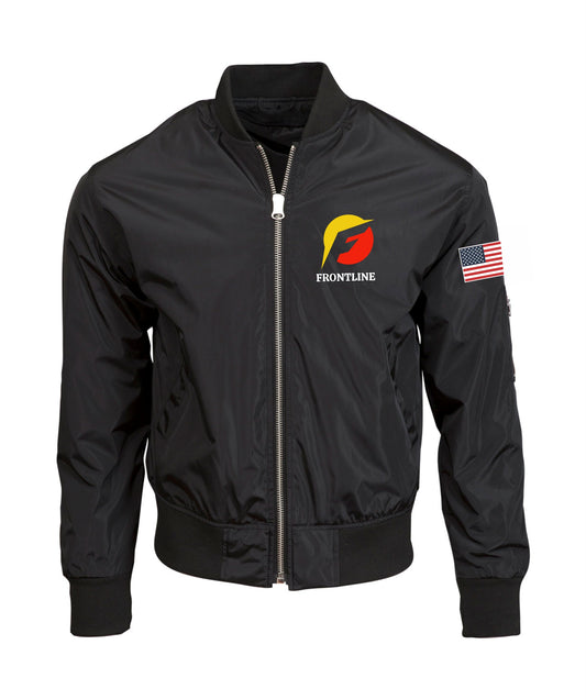 Frontline Embroidered Unisex Bomber Jacket