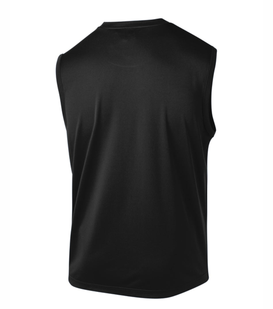 'How Money Works' Sport-Tek® Sleeveless PosiCharge® Competitor™ Men's Tee