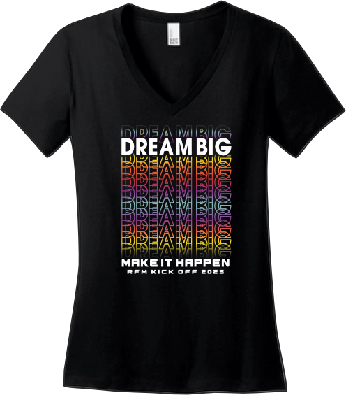NEW! Dream Big Ladies V-Neck