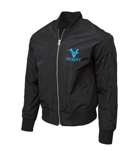 Vitality Embroidered Unisex Bomber Jacket