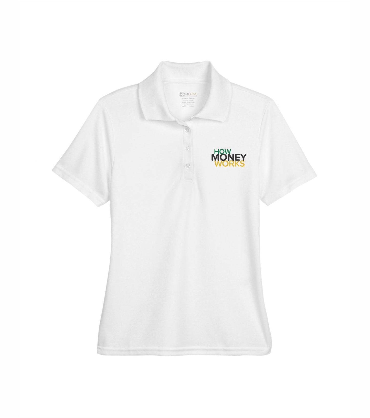 Ladies 'How Money Works' Embroidered Polo