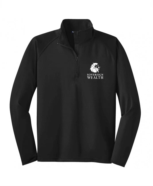 Sovereign Wealth Men's Sport-Wick Stretch 1/4-Zip Embroidered Pullover