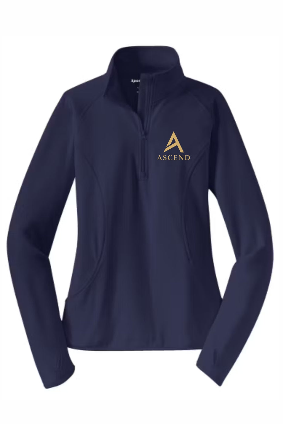 Ascend Women's Stretch 1/2 Zip Embroidered Pullover