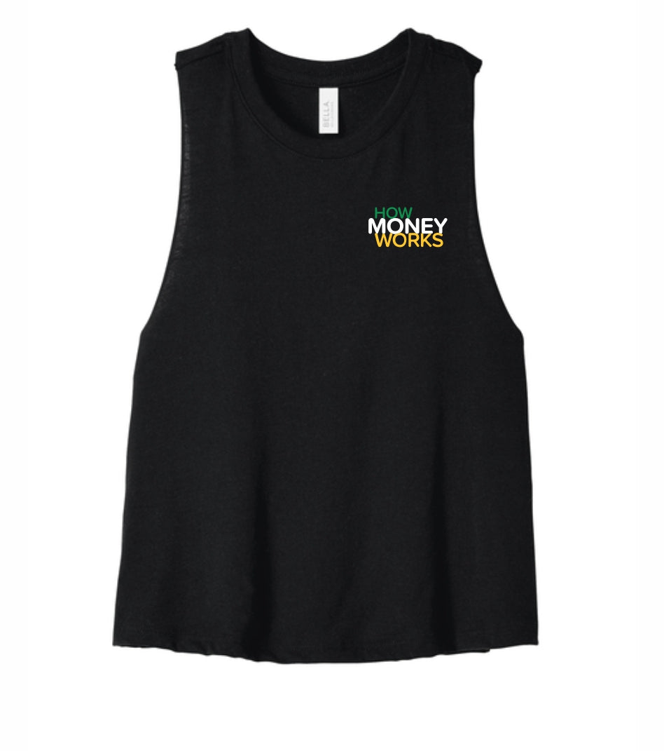 HOW MONEY WORKS BELLA+CANVAS® Women’s Racerback Cropped Tank