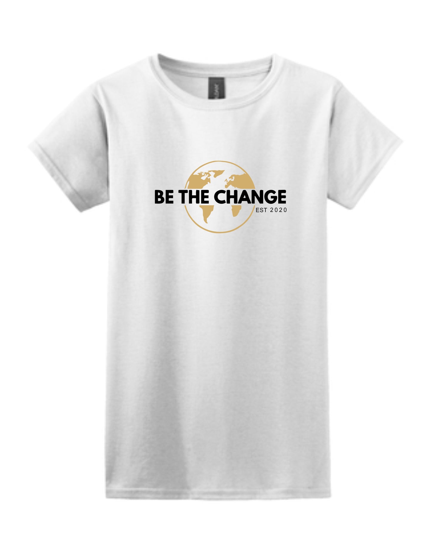 'Be The Change' Women's 100% cotton Tee