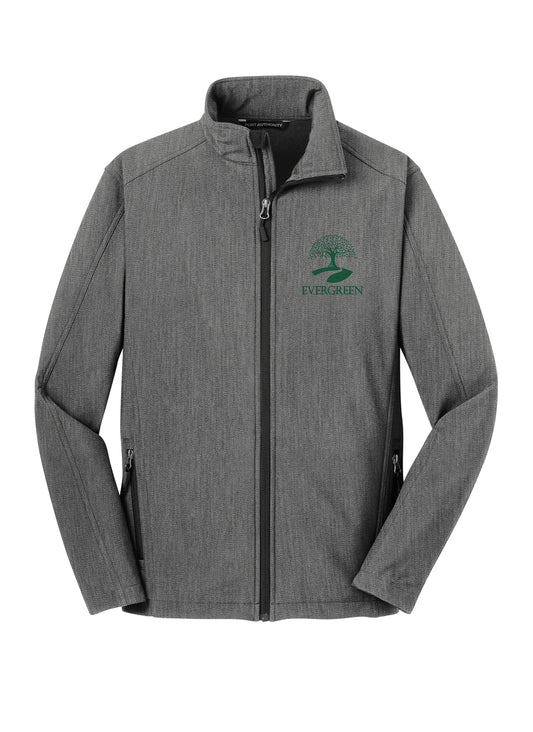 Evergreen Men's Core Soft Shell Embroidered Jacket