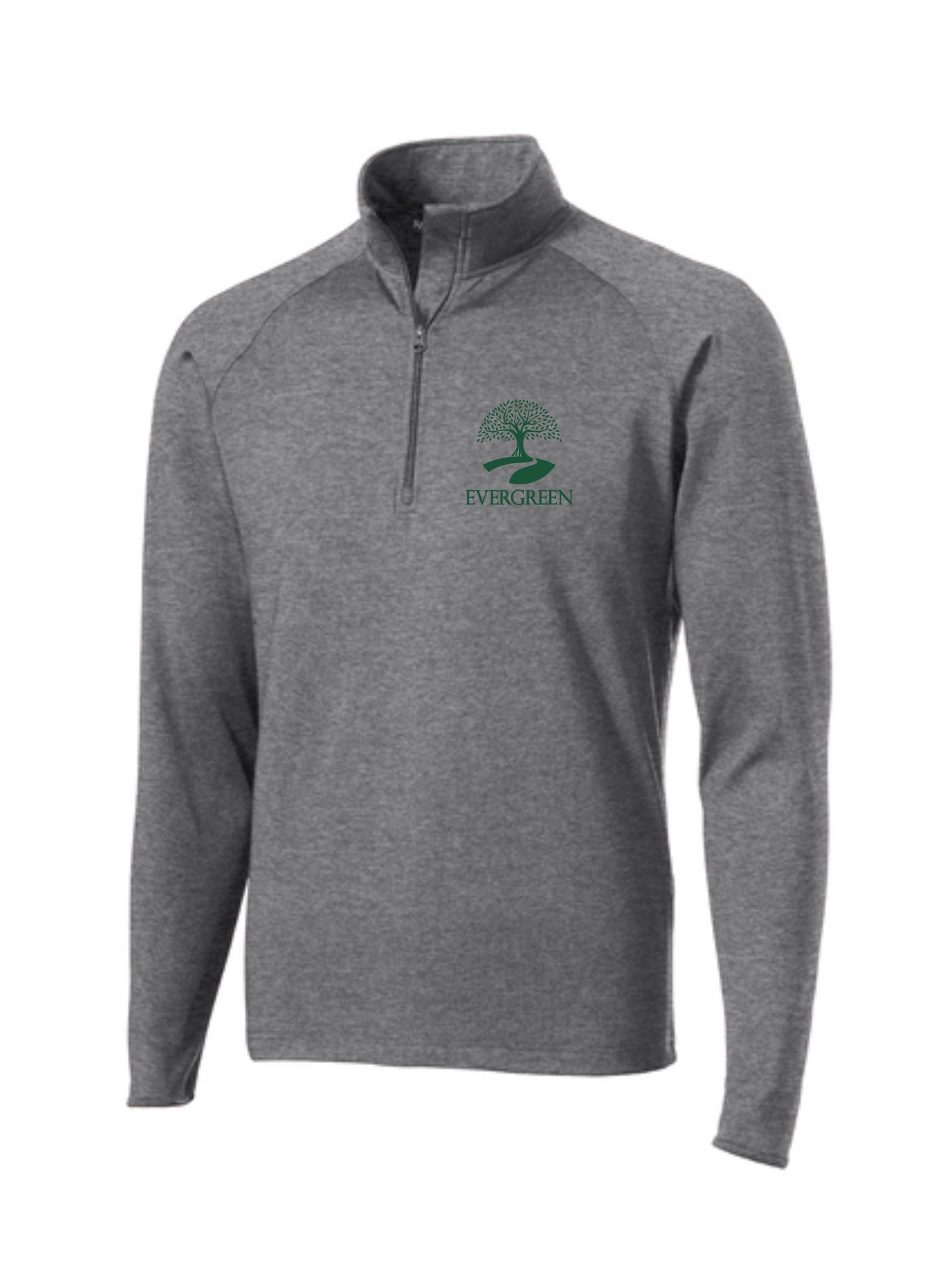 Evergreen Men's Sport-Wick Stretch 1/2-Zip Embroidered Pullover