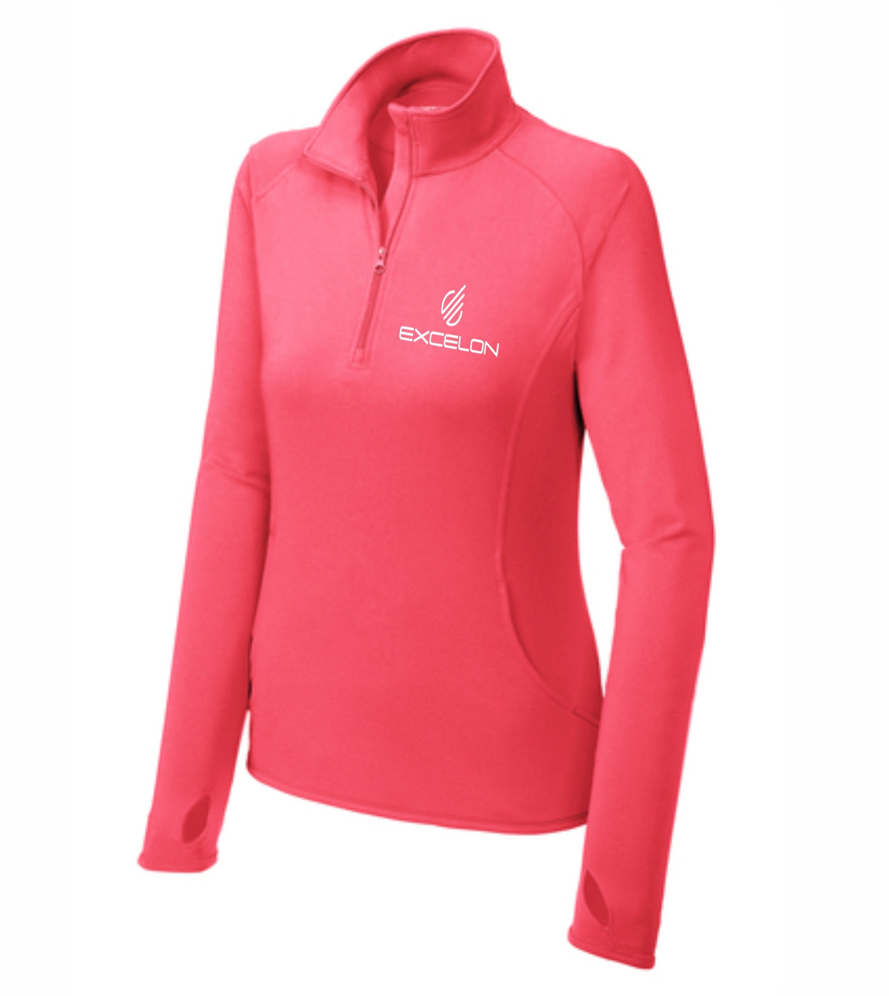 Excelon Women's Sport-Wick Stretch 1/2 Zip Embroidered Pullover