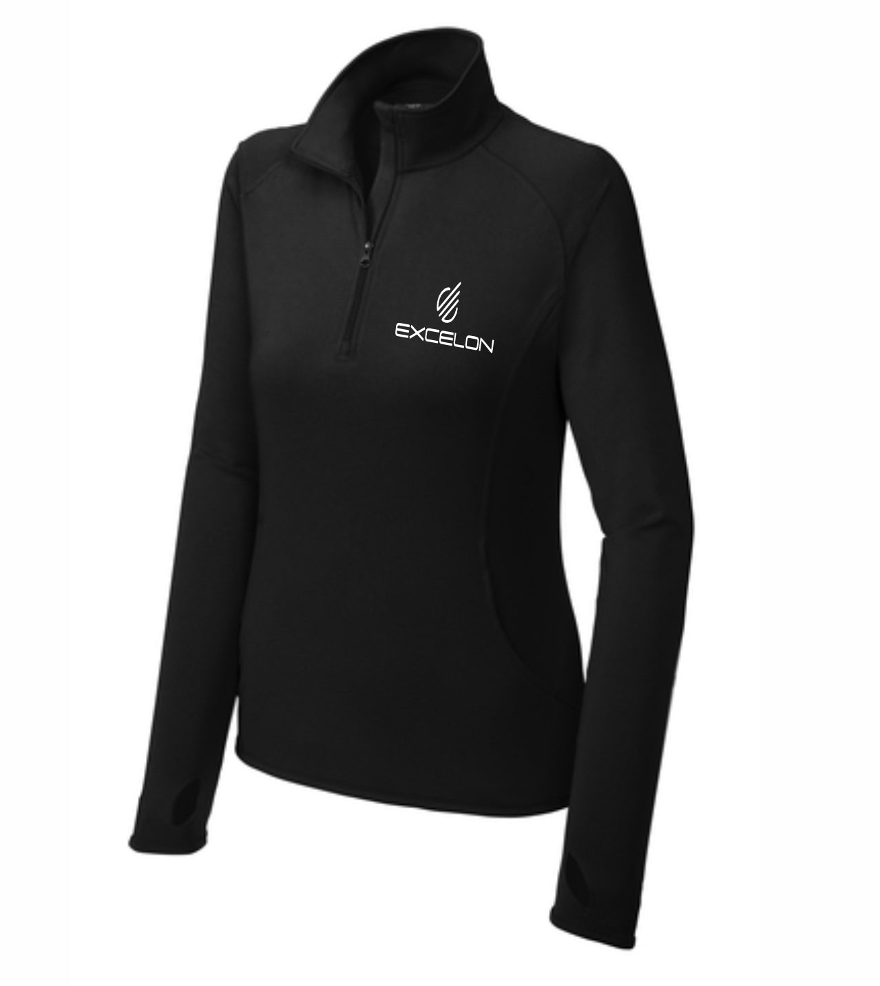 Excelon Women's Sport-Wick Stretch 1/2 Zip Embroidered Pullover