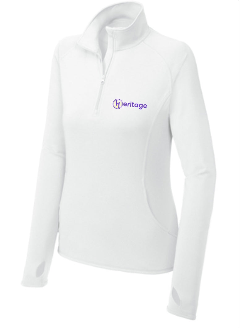 Heritage Sport-Wick Stretch 1/2 Zip Embroidered Pullover