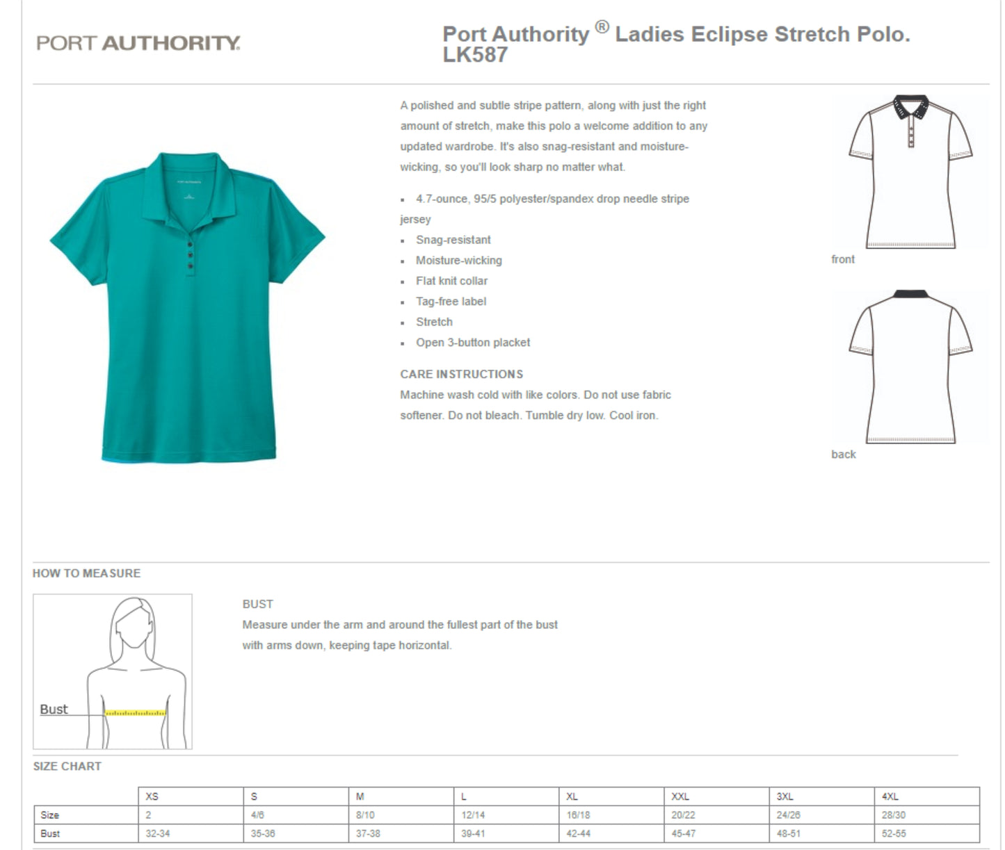 Focus - Ladies Eclipse Stretch Polo