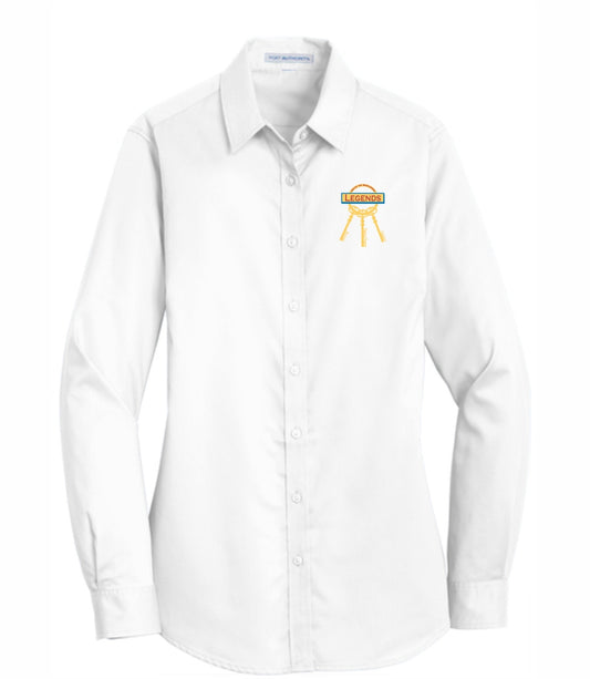 Ladies Team Legends Twill Embroidered Button Down
