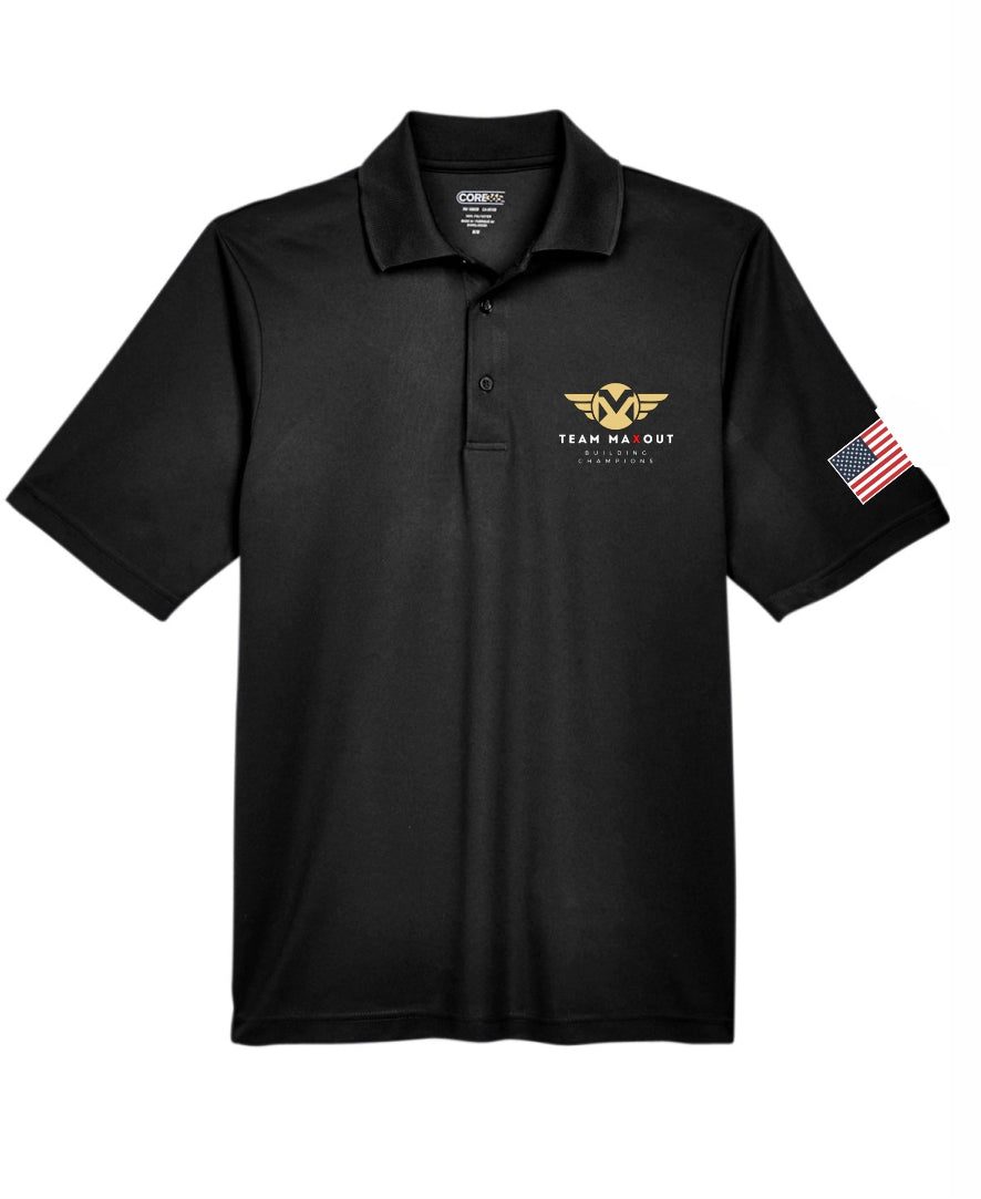 MAXOUT Mens Embroidered Polo