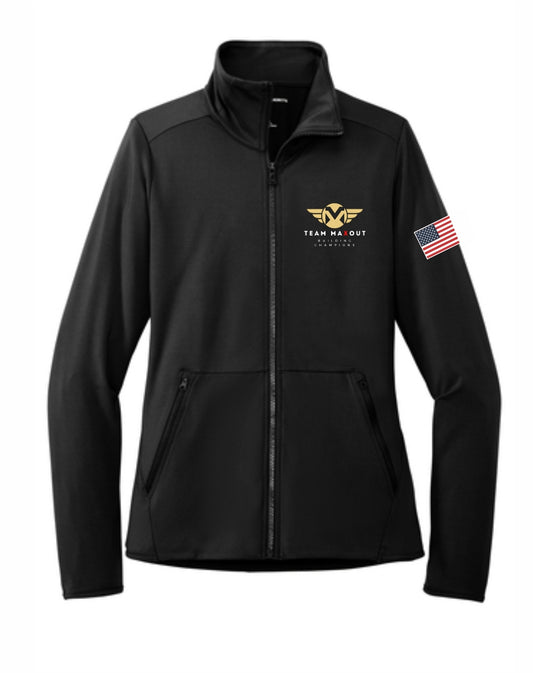 MAXOUT Women's Fleece Embroidered Full Zip