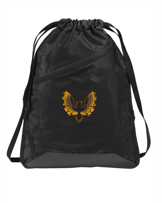 Phoenix Drawstring Zip Printed Backpack