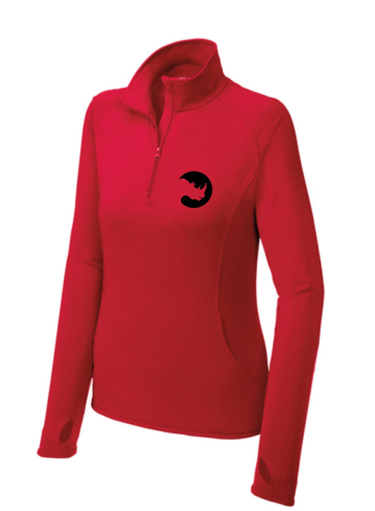 Rhino Women's Stretch 1/2-Zip Embroidered Pullover