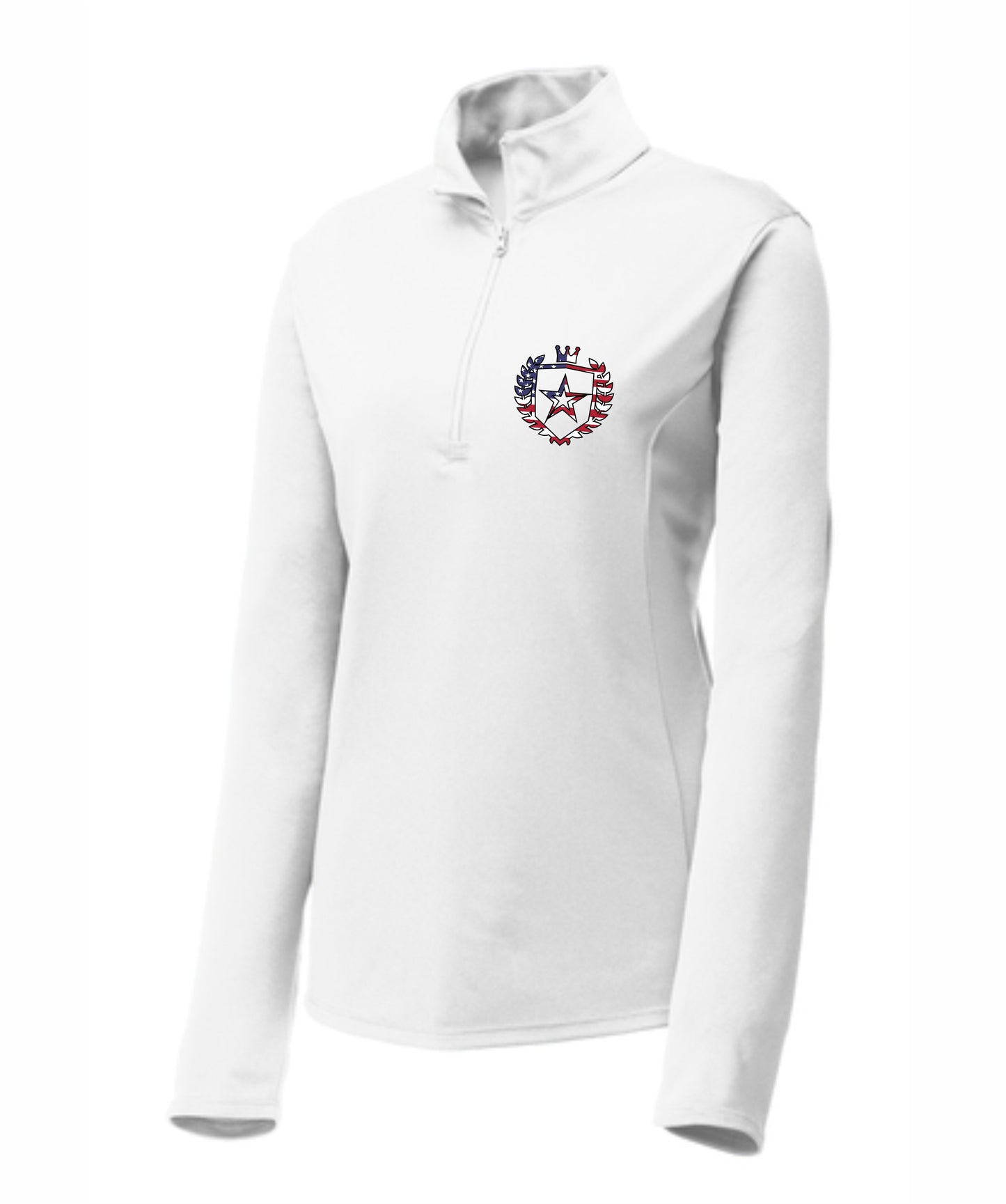 SEDT USA Women's lightweight printed 1/4 Zip