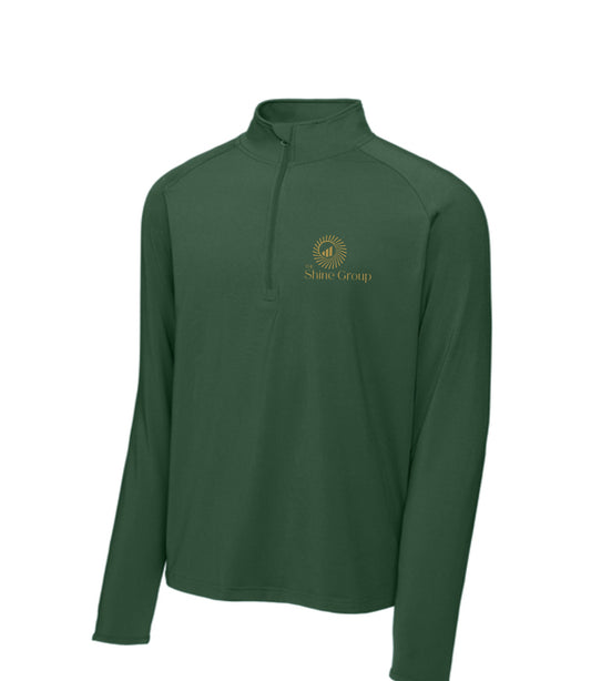 The Shine Group Men's Sport-Wick® Stretch Midweight  Emboidered 1/2-Zip Pullover