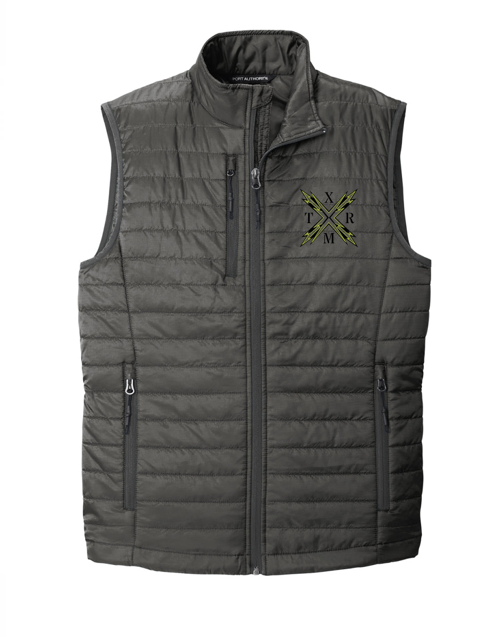 Team XTRM Men's Embroidered Packable Puffer Vest