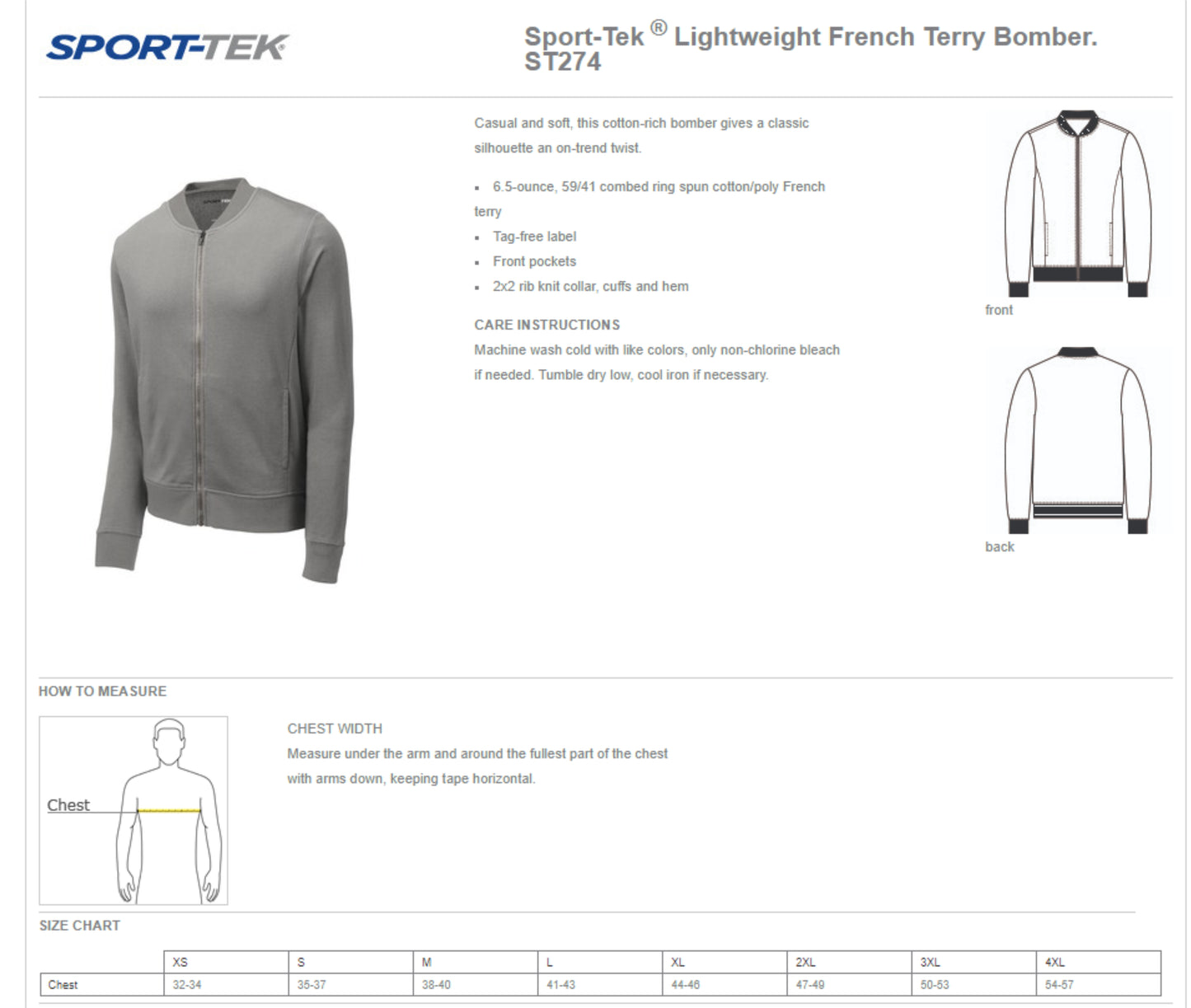 Focus Lightweight French Terry Bomber