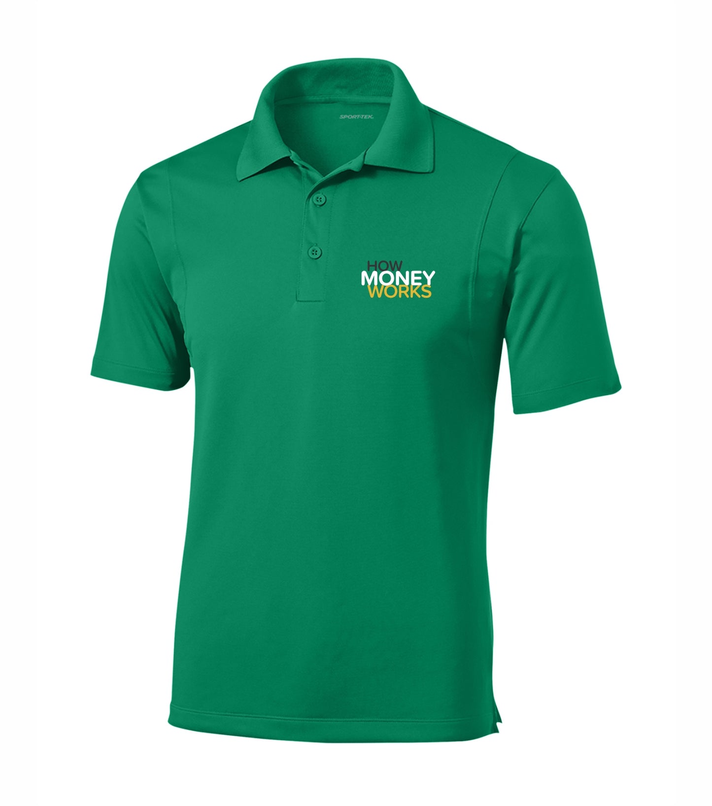 NEW! Men's How Money Works Embroidered Polo