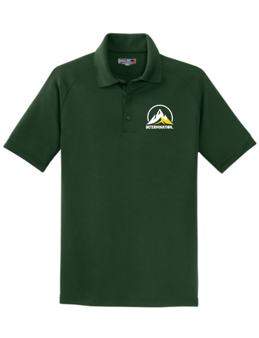 Determination Men's Performance Embroidered Polo