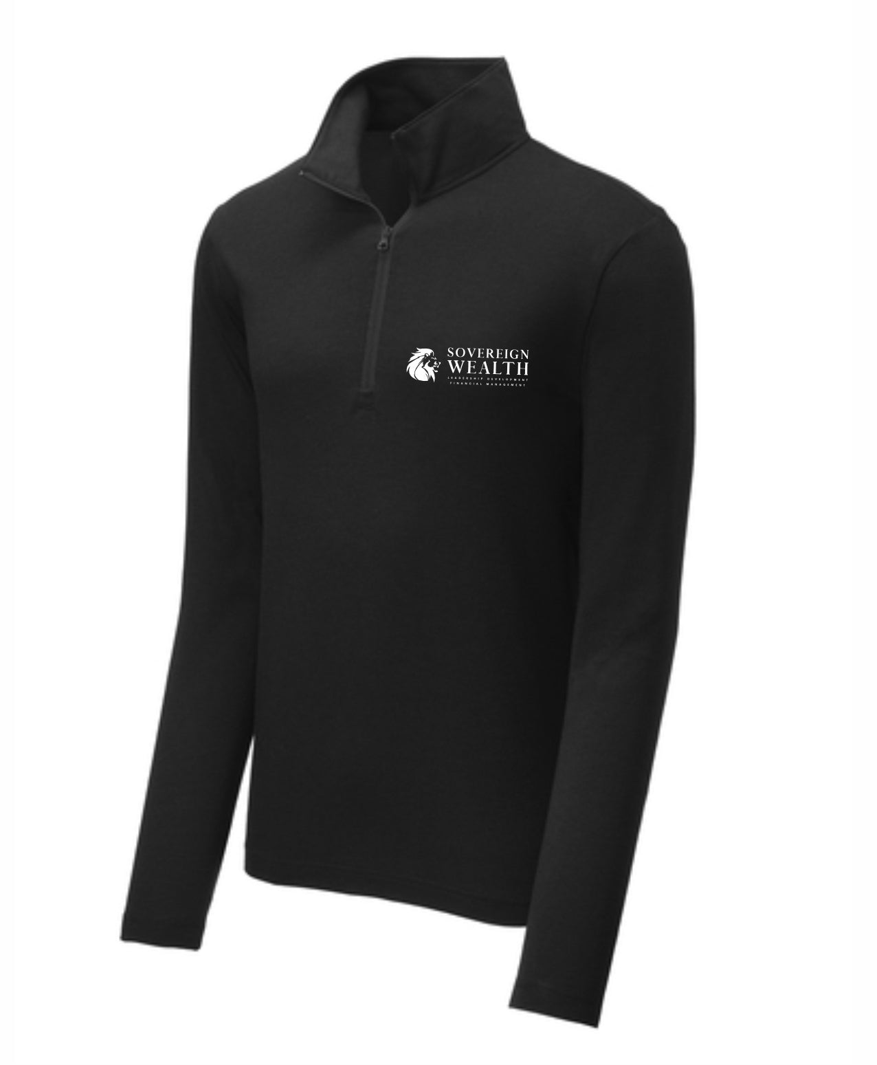 Sovereign Wealth Sport-Tek ® Tri-Blend Wicking 1/4-Zip Printed Pullover