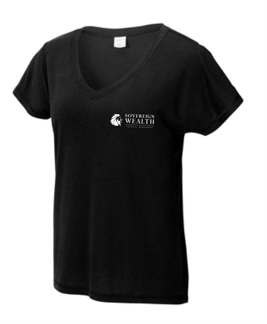 Sovereign Wealth Sport-Tek ® Women's Tri-Blend Wicking Printed Tee