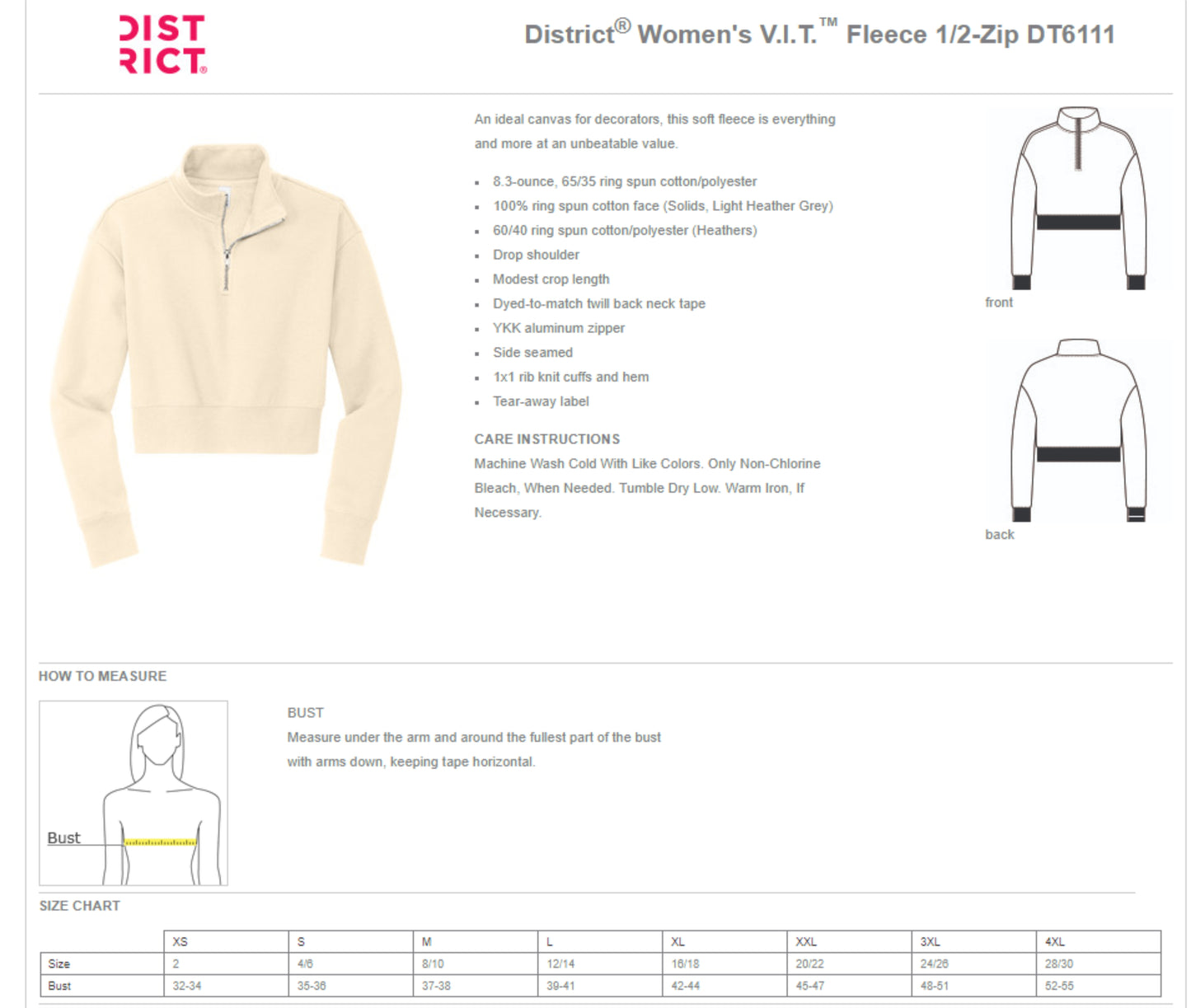 Focus Women’s V.I.T.™ Fleece 1/2-Zip