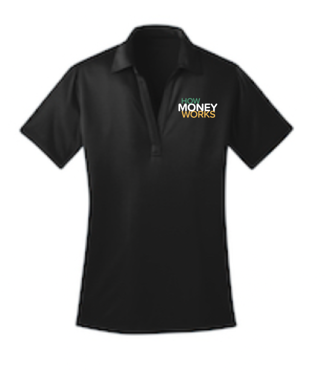 Ladies  'How Money Works' Embroidered Polo