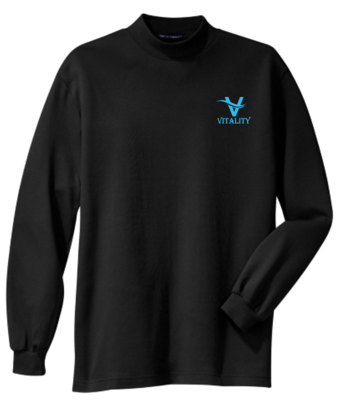 VITALITY Mock Printed Turtleneck