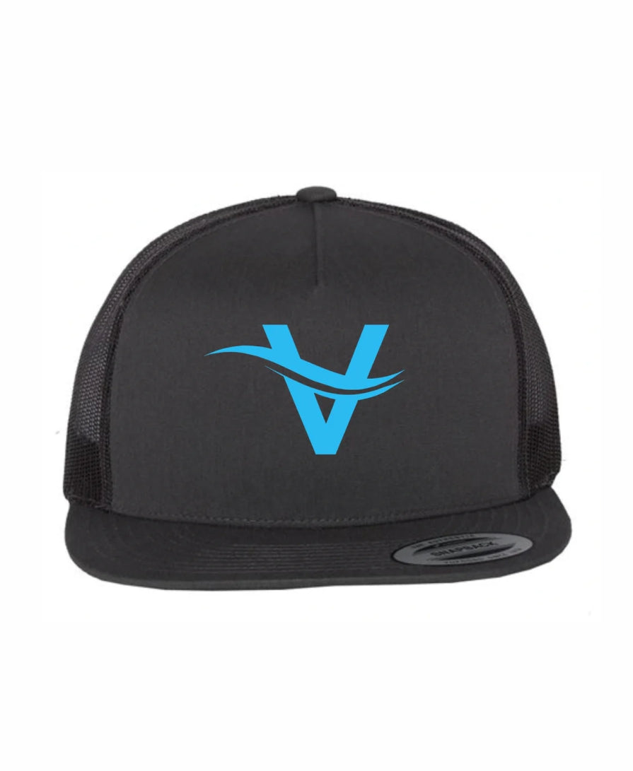 VITALITY Flat Bill Snapback Embroidered Trucker Hat