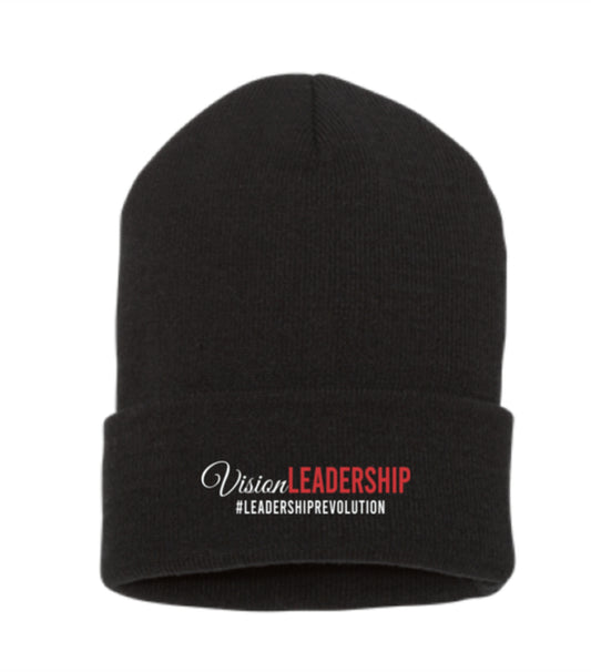 Vision Leadership Embroidered Cuff Beanie